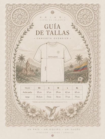 Camiseta oversize colombia