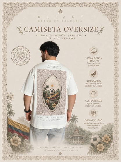 Camiseta oversize colombia